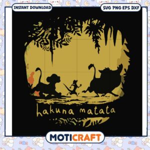 Funny animal hakuna matata svg, timon and pumbaa plush​ svg, trending svg