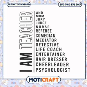 I am teacher and mom jury judge svg