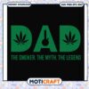 Dad the smoker the myth the legend svg, leafs​ svg, smoke weed song​ svg