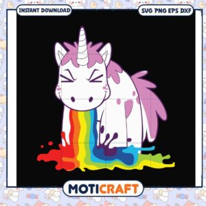Cute magic unicorn and rainbow svg, funny unicorn quotes svg