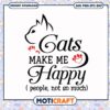 Cats make me happy people not so much svg, funny cat quotes svg 2 Cats make me happy people not so much svg, funny cat quotes svg