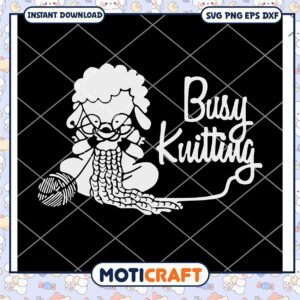 Busy kuitting sheep animal svg, Sheep Animal Svg, sheep svg
