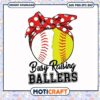 Busy raising ballers svg, baseball mom svg​, red bandana​ svg