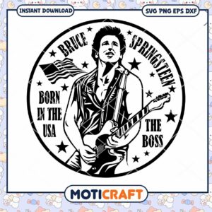 Bruce Springsteen Born In The Usa The Boos Svg, Bruce Springsteen USA Svg