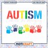 Autism Embrace the amazing svg, Autism Awareness Svg, palm print svg