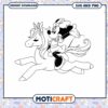 Unicorn Ride with Minnie Mouse SVG Instant Download Art 2 Unicorn Ride with Minnie Mouse SVG Instant Download Art