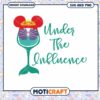 Under the Influence Mermaid Wine Glass SVG Clipart Design 1 Under the Influence Mermaid Wine Glass SVG Clipart Design