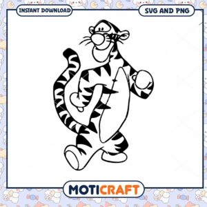 Tiger Character SVG Cute Design for Crafting Projects Tiger Character SVG Cute Design for Crafting Projects