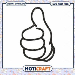 Thumbs Up SVG File Instant Download Graphic Design