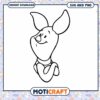 Sweet Piglet Character SVG Clipart for Instant Download