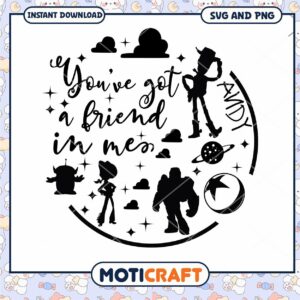 SVG Youve Got a Friend in Me Fun Kids Design Download