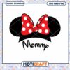 Sweet Mommy Mouse SVG Design with Bow Red Polka Dots