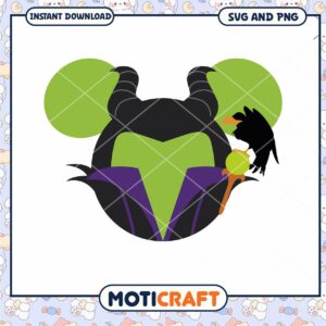 SVG Maleficent Mouse Ears Design Instant Download File