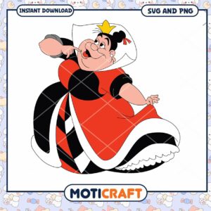 SVG Download Timeless Cartoon Queen Design for Crafts