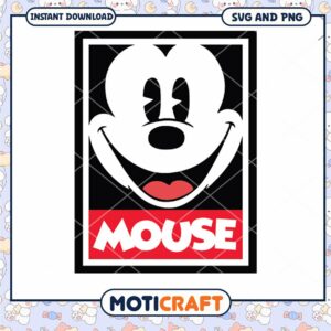 SVG Download Happy Mouse Face Graphic for Crafting Projects