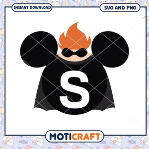 Superhero Mouse SVG Design Instant Download File Art