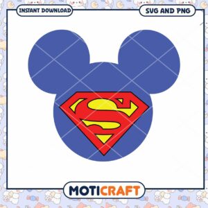 Superhero Mickey Mouse Inspired SVG Design Download