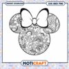 Stylish Minnie Mouse SVG for Crafting and Coloring Fun