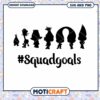 Stylish Squad Goals SVG Graphic for Creative Projects