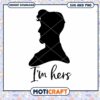 Stylish I'm Hers Couple Silhouette SVG for Crafts