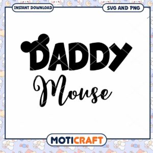 Stylish Daddy Mouse SVG Cut File for Fun Projects Stylish Daddy Mouse SVG Cut File for Fun Projects