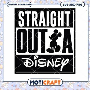 Straight Outta Disney SVG Download for Crafting Fun