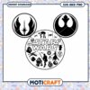Star Wars Mickey Mouse SVG Icon Set for Fans and Crafters