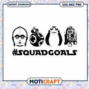 Star Wars Character Squad Goals SVG Instant Download Design