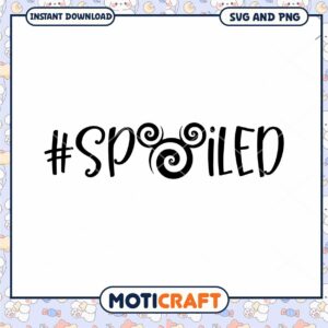 Spoiled SVG Design for Creative Crafting Projects