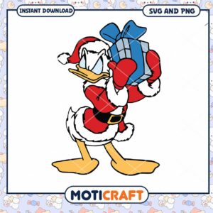 Santa Duck Clipart SVG Christmas Gift Download Bundle
