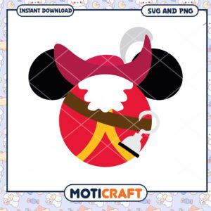 Pirate Mickey Mouse SVG Clipart for Instant Download