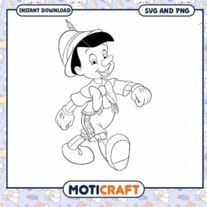 Pinocchio Character SVG for Fun Craft Projects Download
