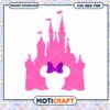 Pink Castle SVG File with Bow for Fun Crafts Download