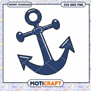 Nautical Anchor SVG Design for Crafting and Decor