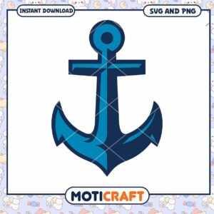 Nautical Anchor SVG File for Digital Download Use