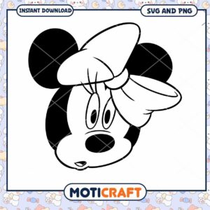 Minnie Mouse SVG Instant Download for Crafting Fun