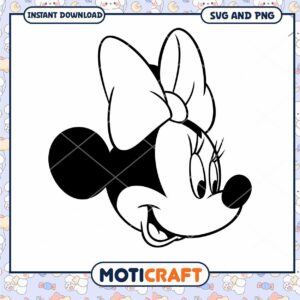 Minnie Mouse SVG File for Creative Craft Projects