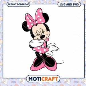 Minnie Mouse SVG File for Instant Digital Download Art