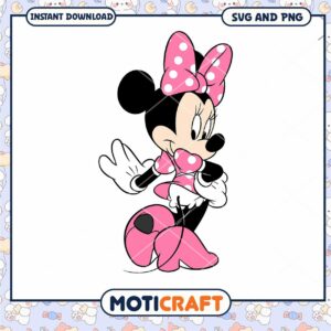 Minnie Mouse SVG Design for Instant Download Printable Art