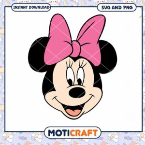 Minnie Mouse SVG Design Cute Bow Instant Download Clipart