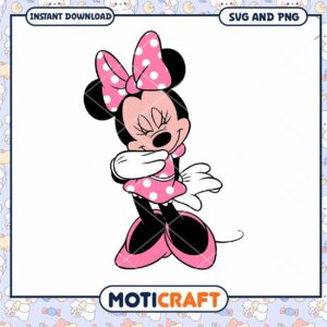 Minnie Mouse SVG Cute Design for Instant Download Craft
