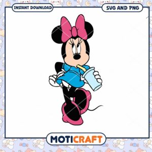 Minnie Mouse SVG Cute Character Download for Crafts