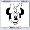 Minnie Mouse SVG Cute Bow PNG Instant Download Fun Art