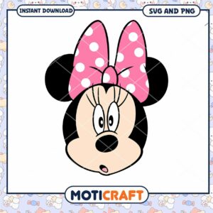 Minnie Mouse SVG Cute Bow Clipart for Crafting Fun