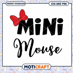 Mini Mouse SVG Cut File for Crafting and Design Projects