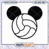 Mickey Mouse Volleyball Silhouette SVG Digital Download 1 Mickey Mouse Volleyball Silhouette SVG Digital Download