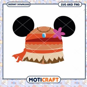 Mickey Mouse Theme Tropical Hat SVG Digital Download