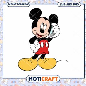 Mickey Mouse SVG Phone Art Instant Download Clipart
