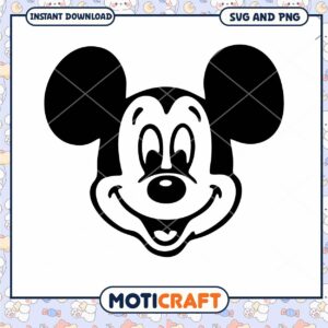 Mickey Mouse SVG Graphic for Instant Download Fun Decor