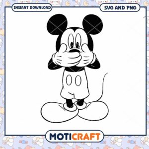 Mickey Mouse SVG File for Instant Download and Crafting